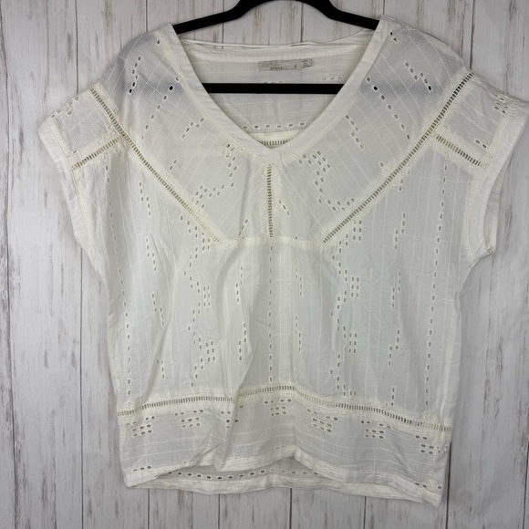 Prana white crochet top Small - Picture 1 of 5